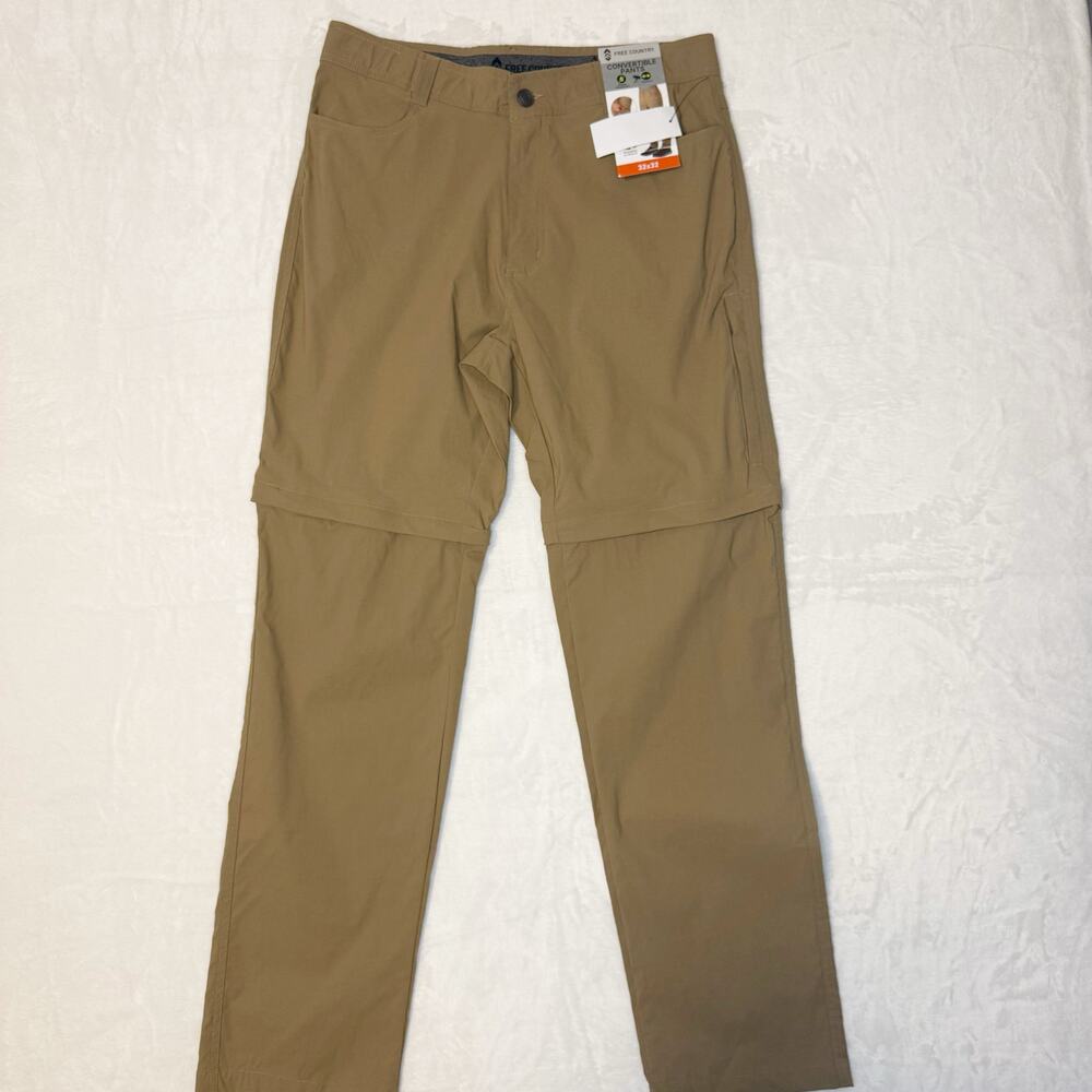 Free Country Convertible Hiking Pants Shorts Men's 32x32